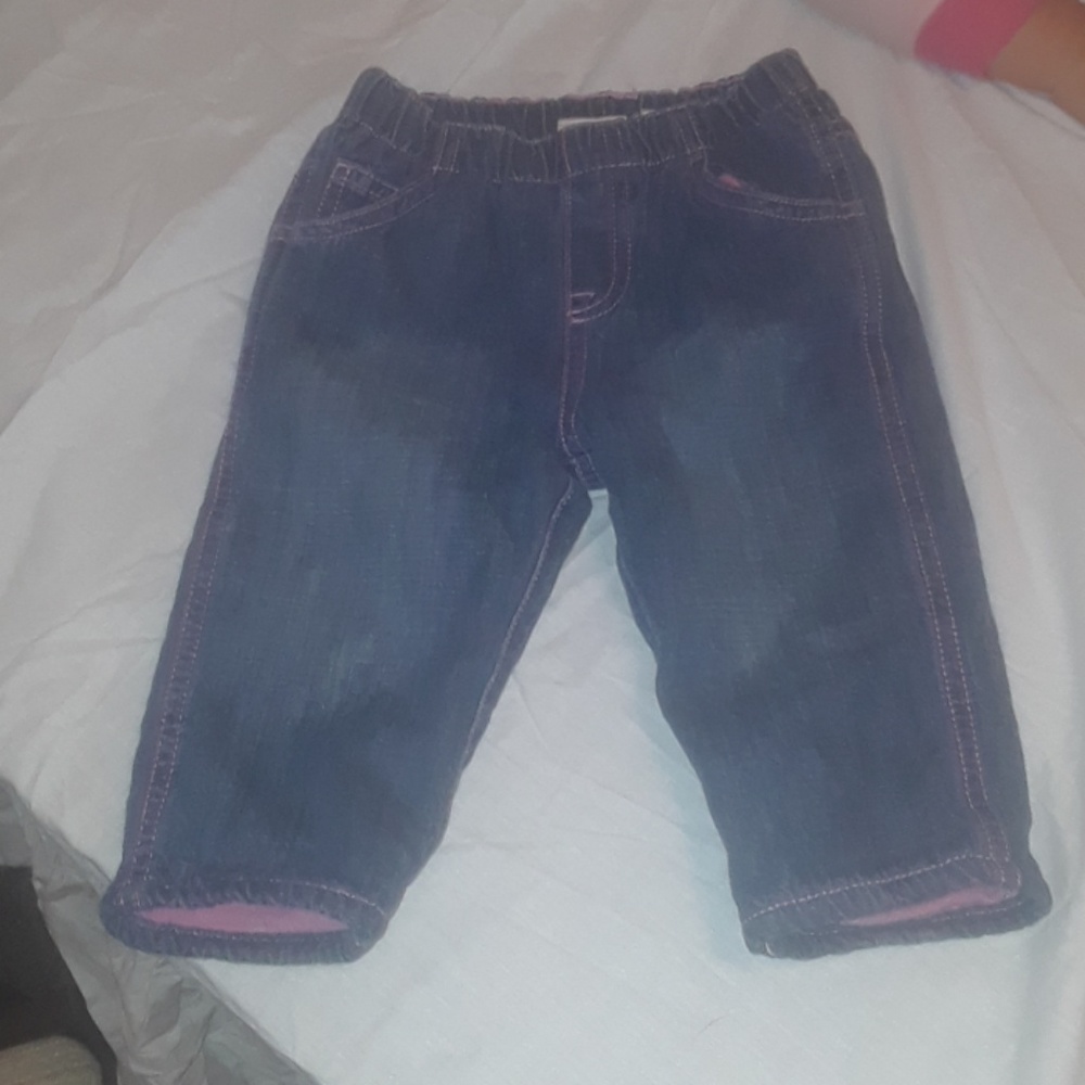 Pink fleece lined jeans